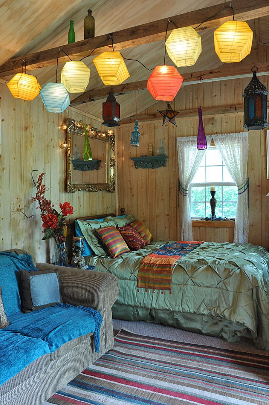 Awesome string light ideas for bedroom 34