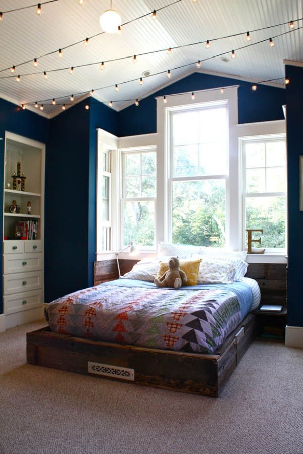 Awesome string light ideas for bedroom 40