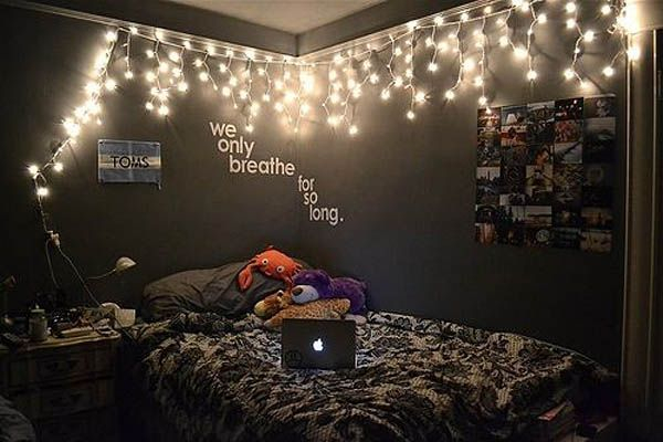 Awesome string light ideas for bedroom 45