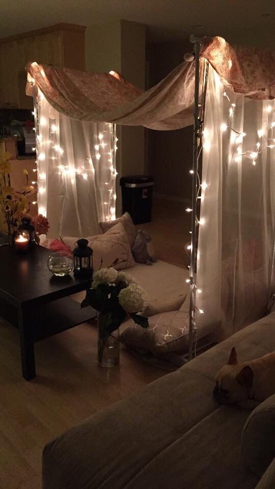 Awesome string light ideas for bedroom 47
