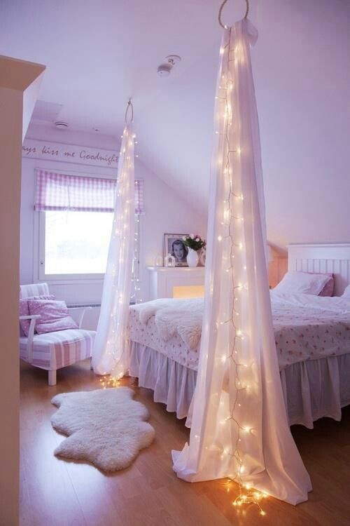 Awesome string light ideas for bedroom 51