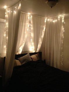Awesome string light ideas for bedroom 61
