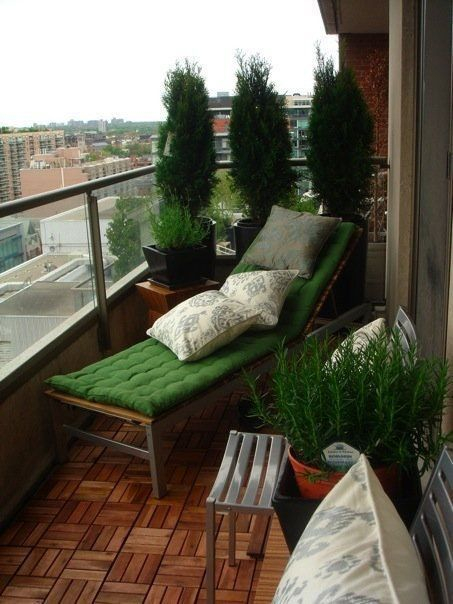 Creative small balcony design ideas for spring 17
