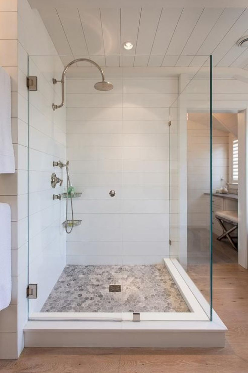 Rustic farmhouse bathroom ideas with shower 78
