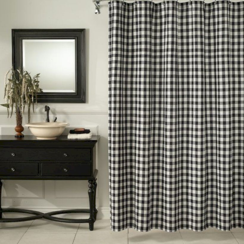 Rustic farmhouse bathroom ideas with shower 88