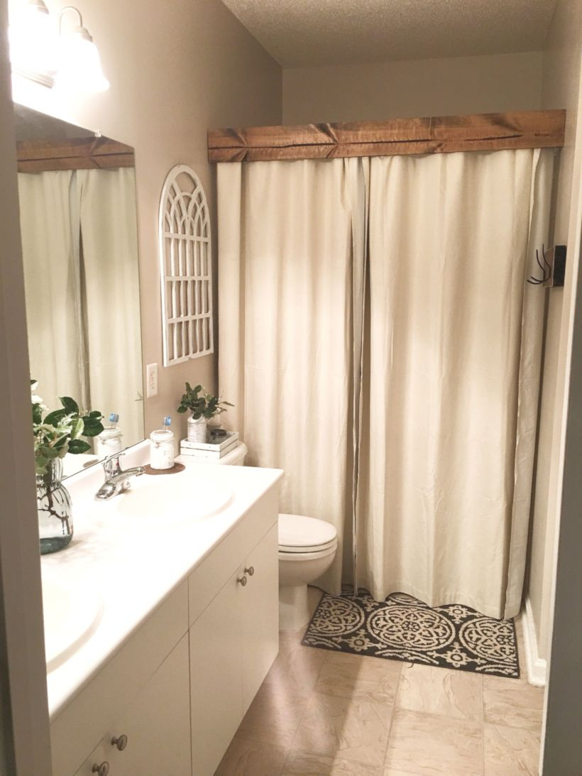 Rustic farmhouse bathroom ideas with shower 92