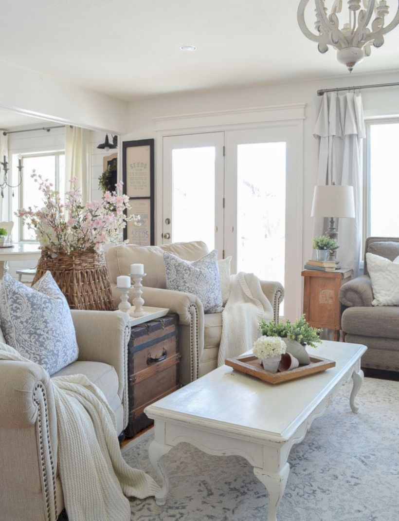 Rustic modern farmhouse living room decor ideas 110