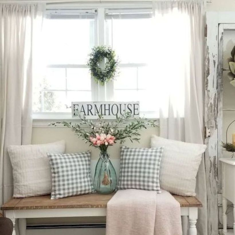 Rustic modern farmhouse living room decor ideas 111