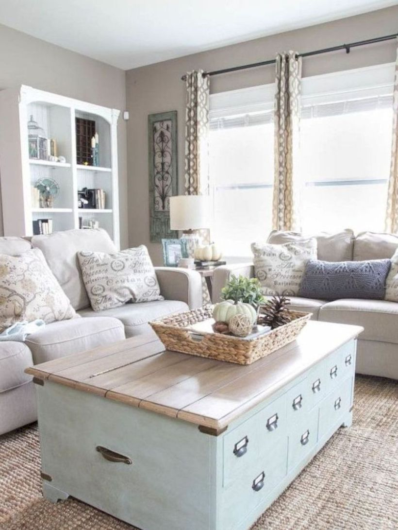 Rustic modern farmhouse living room decor ideas 112