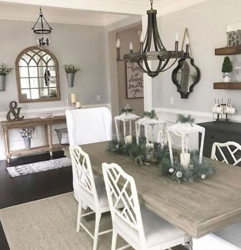 Rustic modern farmhouse living room decor ideas 115