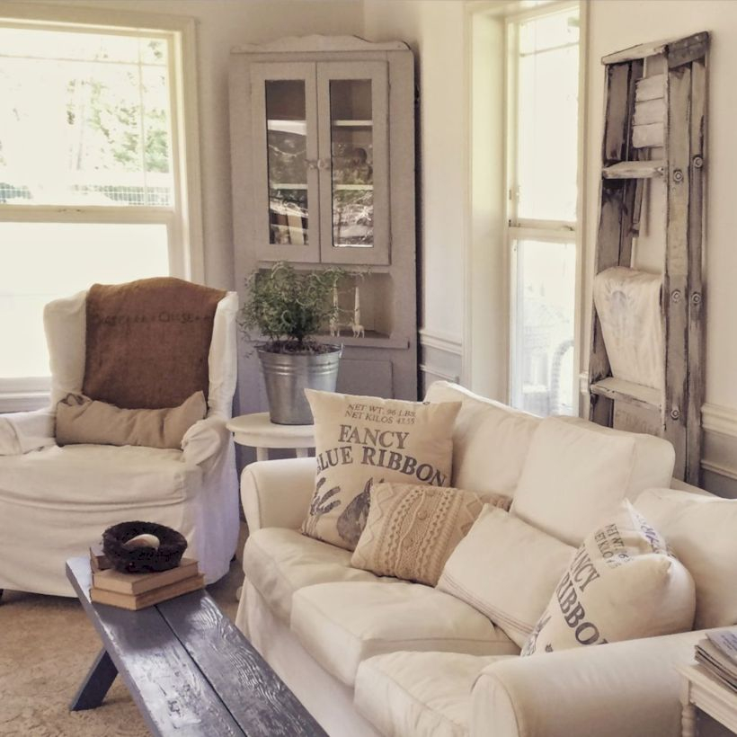 Rustic modern farmhouse living room decor ideas 70