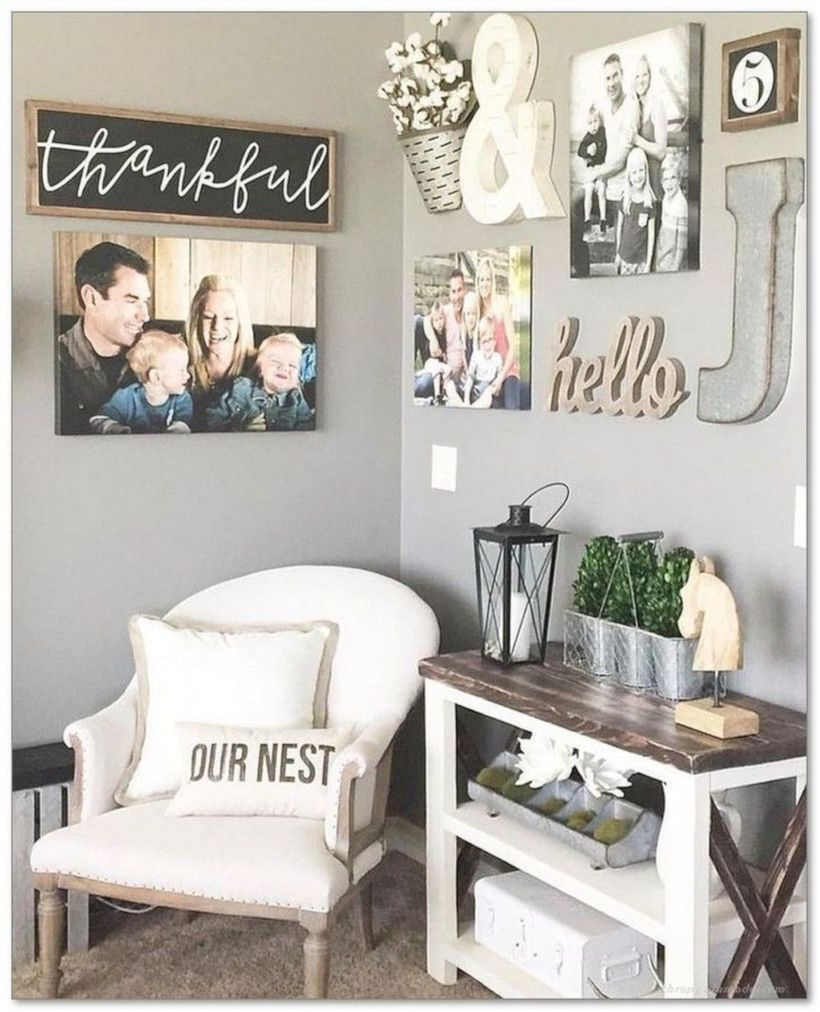 Rustic modern farmhouse living room decor ideas 80