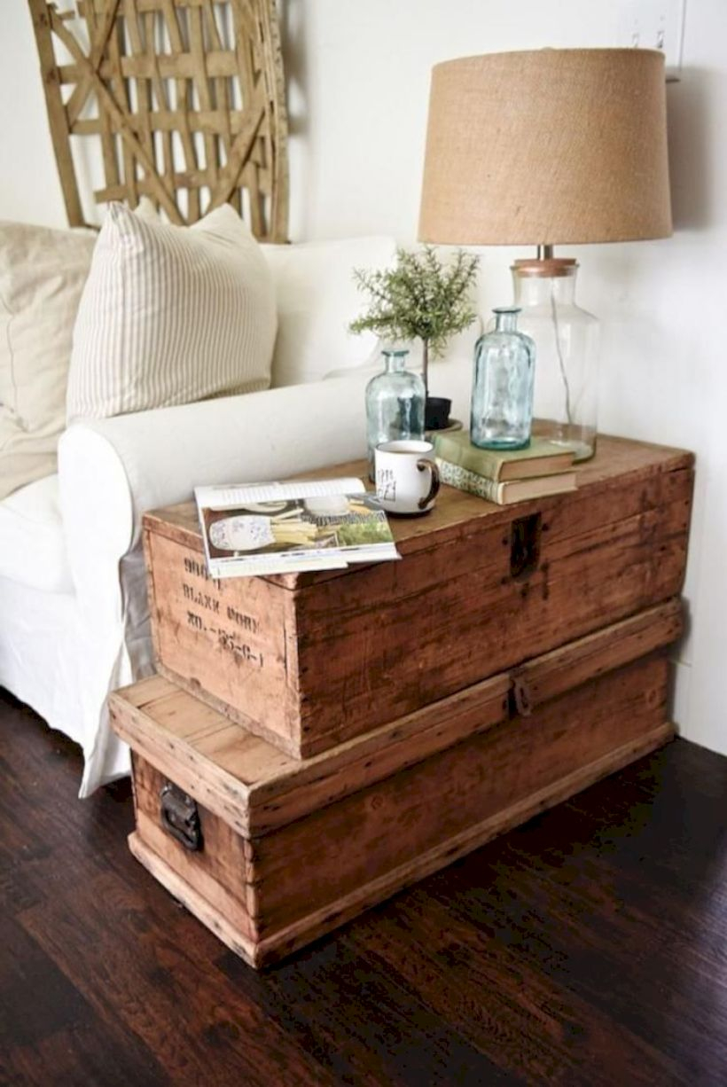 Rustic modern farmhouse living room decor ideas 89