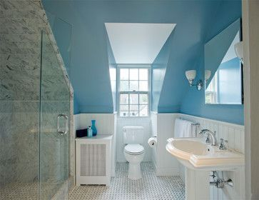 Unique attic bathroom design ideas for your private haven 07
