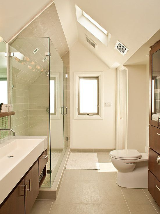 Unique attic bathroom design ideas for your private haven 16
