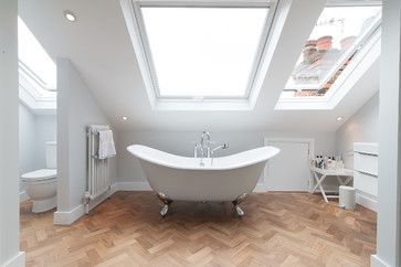 Unique attic bathroom design ideas for your private haven 19