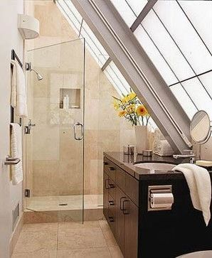 Unique attic bathroom design ideas for your private haven 43