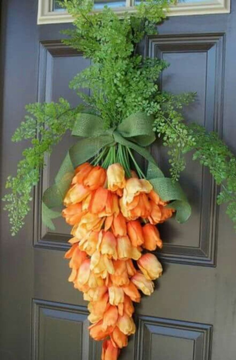 Beautiful decor ideas to hang on your door that aren't wreaths 01