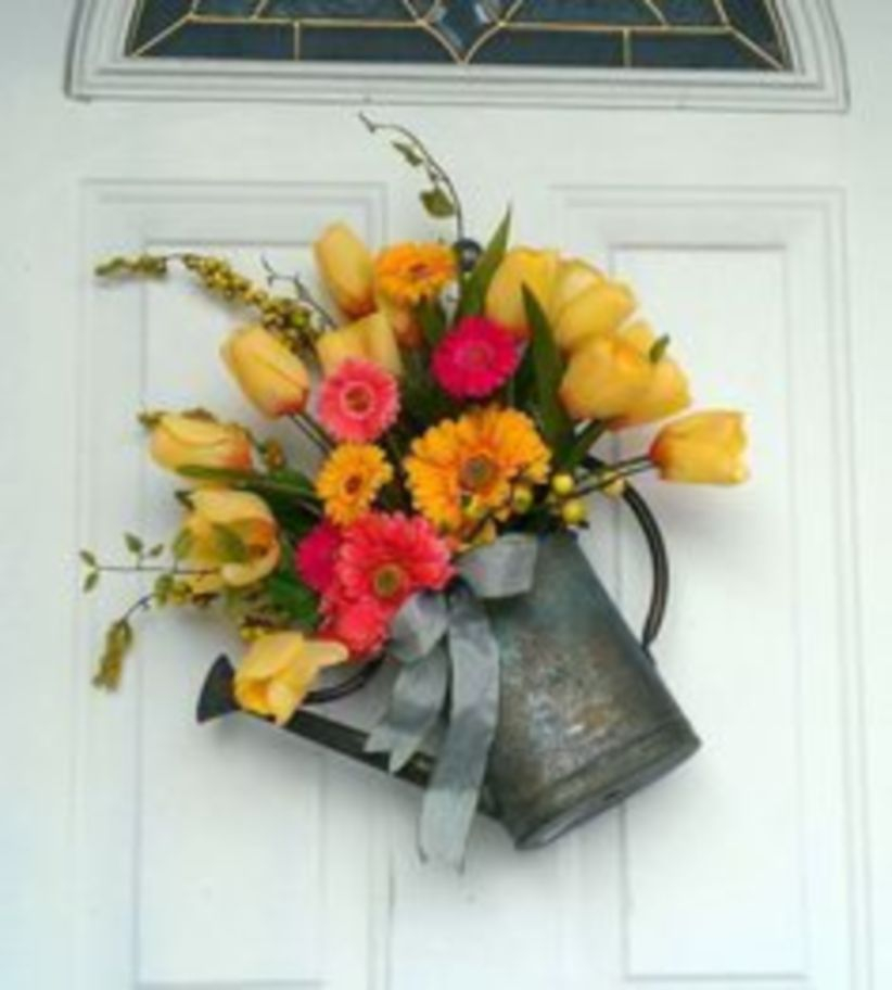 Beautiful decor ideas to hang on your door that aren't wreaths 11