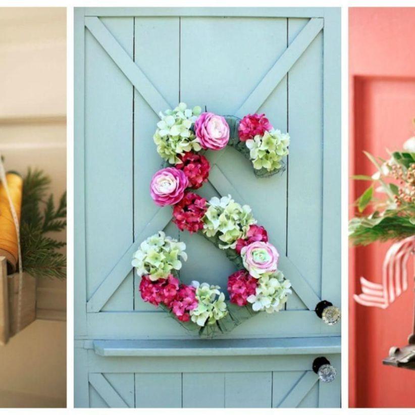 Beautiful decor ideas to hang on your door that aren't wreaths 36