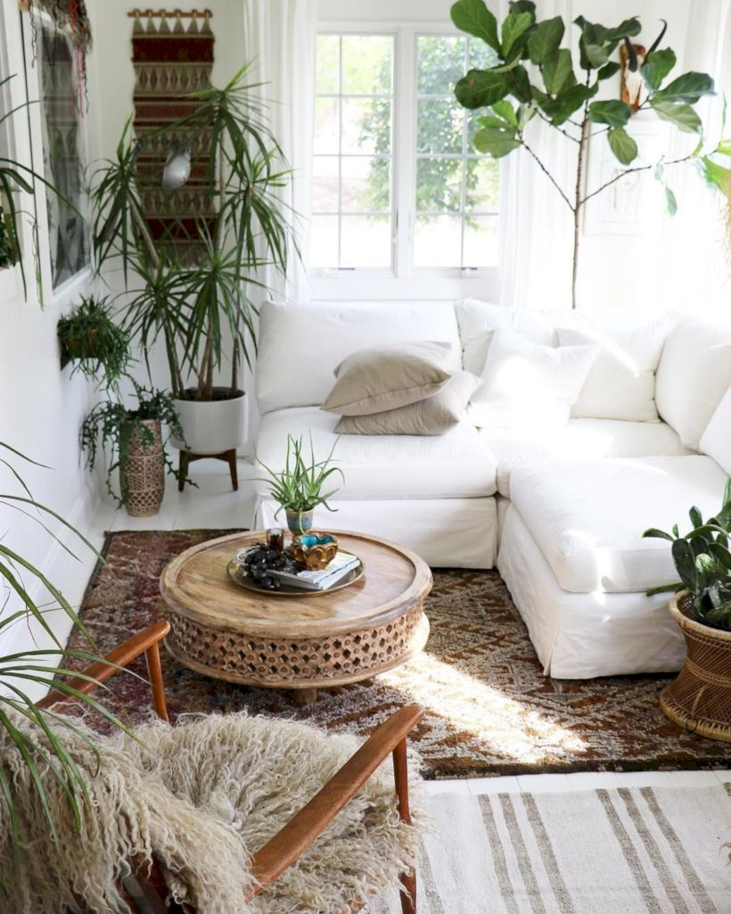 Adorable and cozy neutral living room design ideas 01