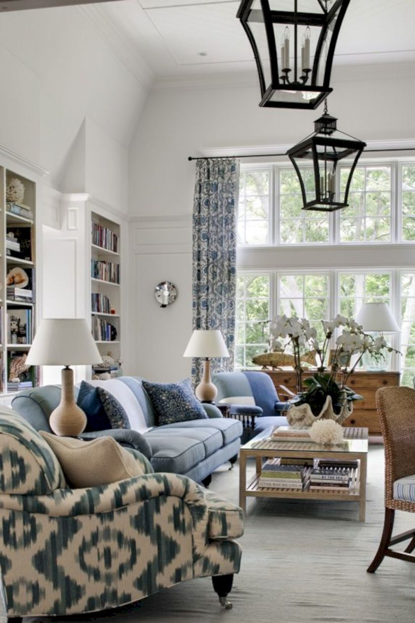 Adorable and cozy neutral living room design ideas 05