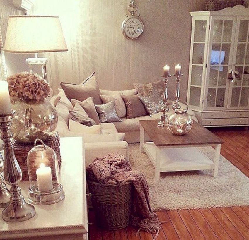 Adorable and cozy neutral living room design ideas 11