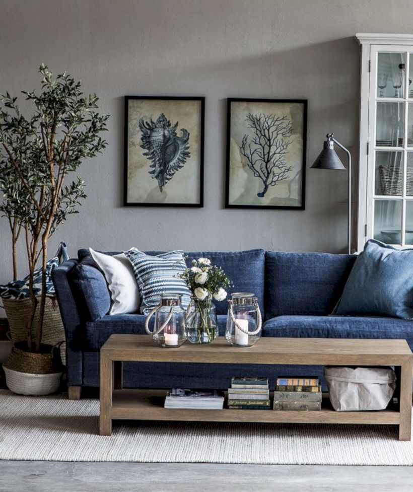 Adorable and cozy neutral living room design ideas 44