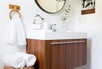 Adorable round mirror designs to brighten up your small space 31