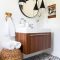 Adorable round mirror designs to brighten up your small space 31