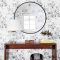 Adorable round mirror designs to brighten up your small space 34