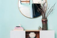 Adorable round mirror designs to brighten up your small space 39