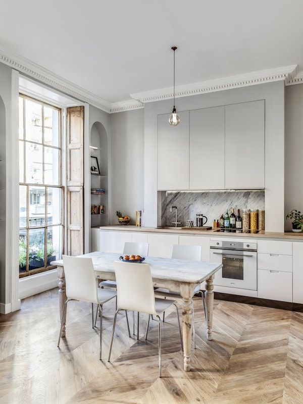 Modern herringbone pattern to give unique elements to your kitchen 05