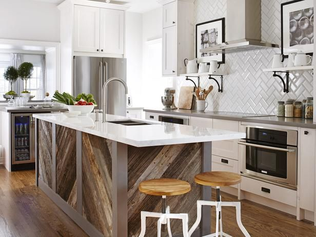 Modern herringbone pattern to give unique elements to your kitchen 06