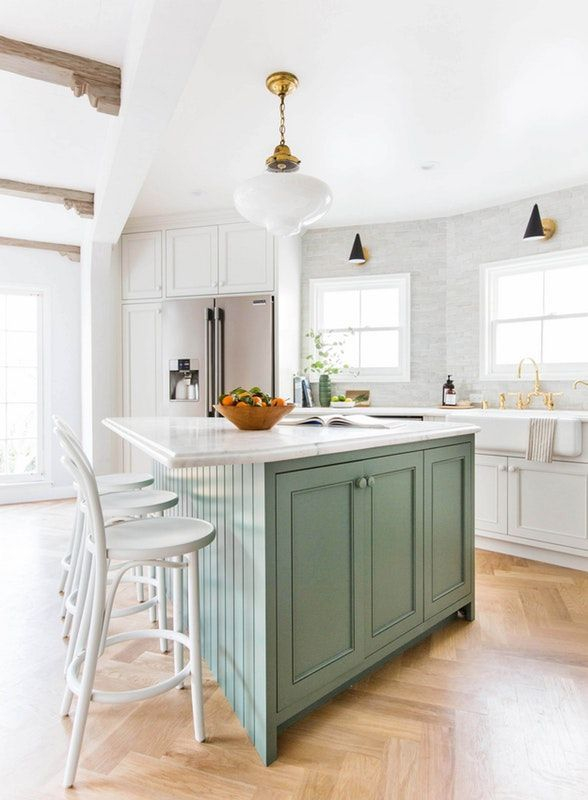 Modern herringbone pattern to give unique elements to your kitchen 37