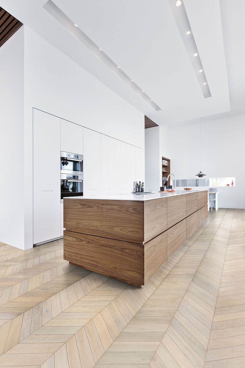 Modern herringbone pattern to give unique elements to your kitchen 46
