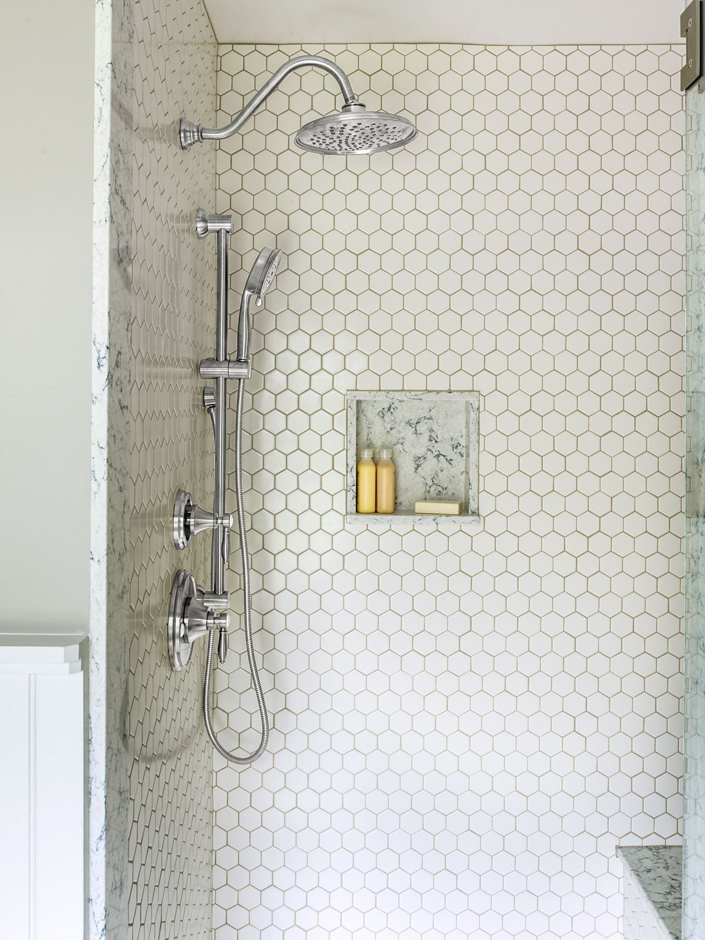 Unique honeycomb tile to give your bathroom a new look 03