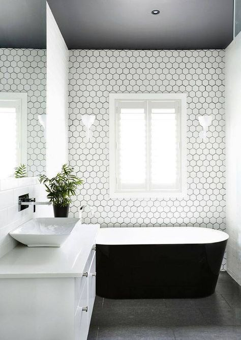 Unique honeycomb tile to give your bathroom a new look 19