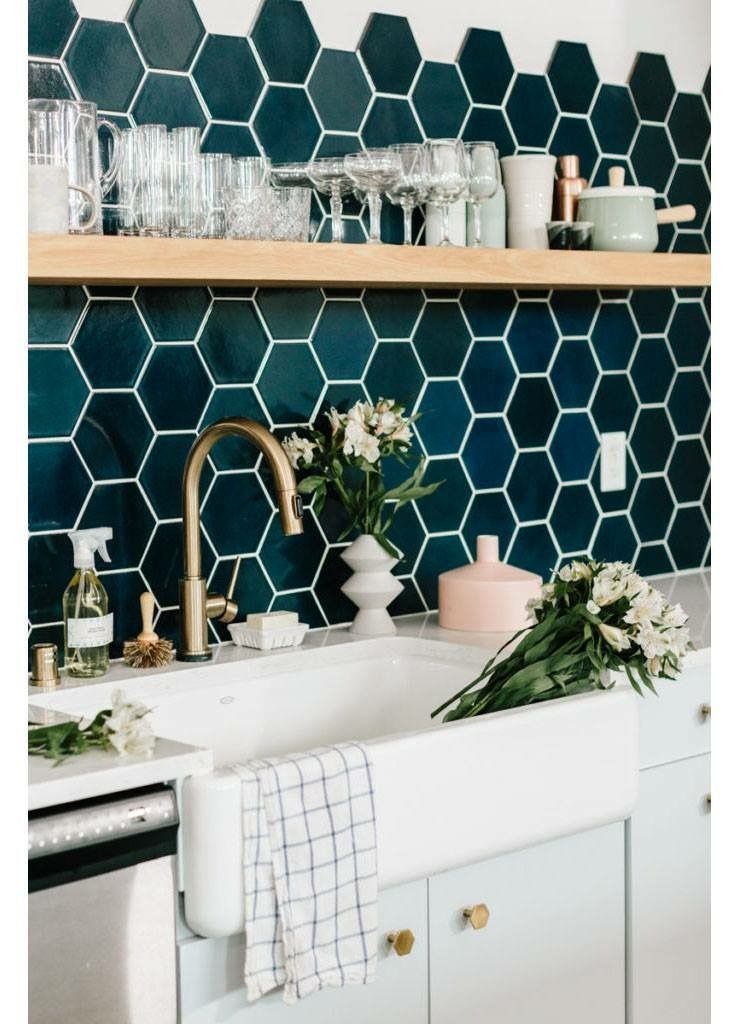 Unique honeycomb tile to give your bathroom a new look 29