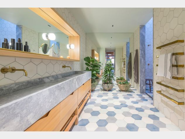 Unique honeycomb tile to give your bathroom a new look 48