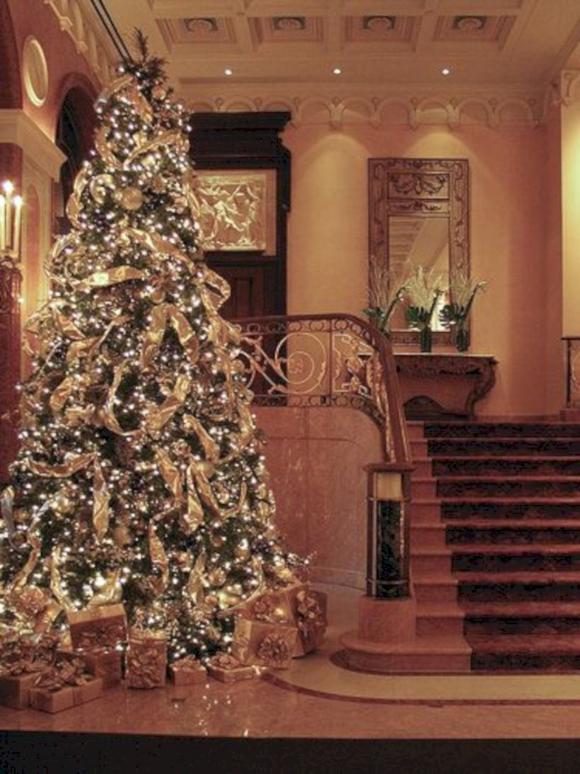Awesome silver and white christmas tree decorating ideas 06