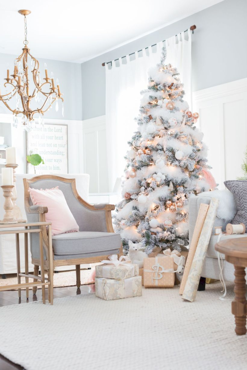 Awesome silver and white christmas tree decorating ideas 09