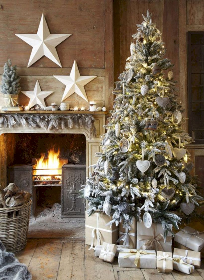 Awesome silver and white christmas tree decorating ideas 20