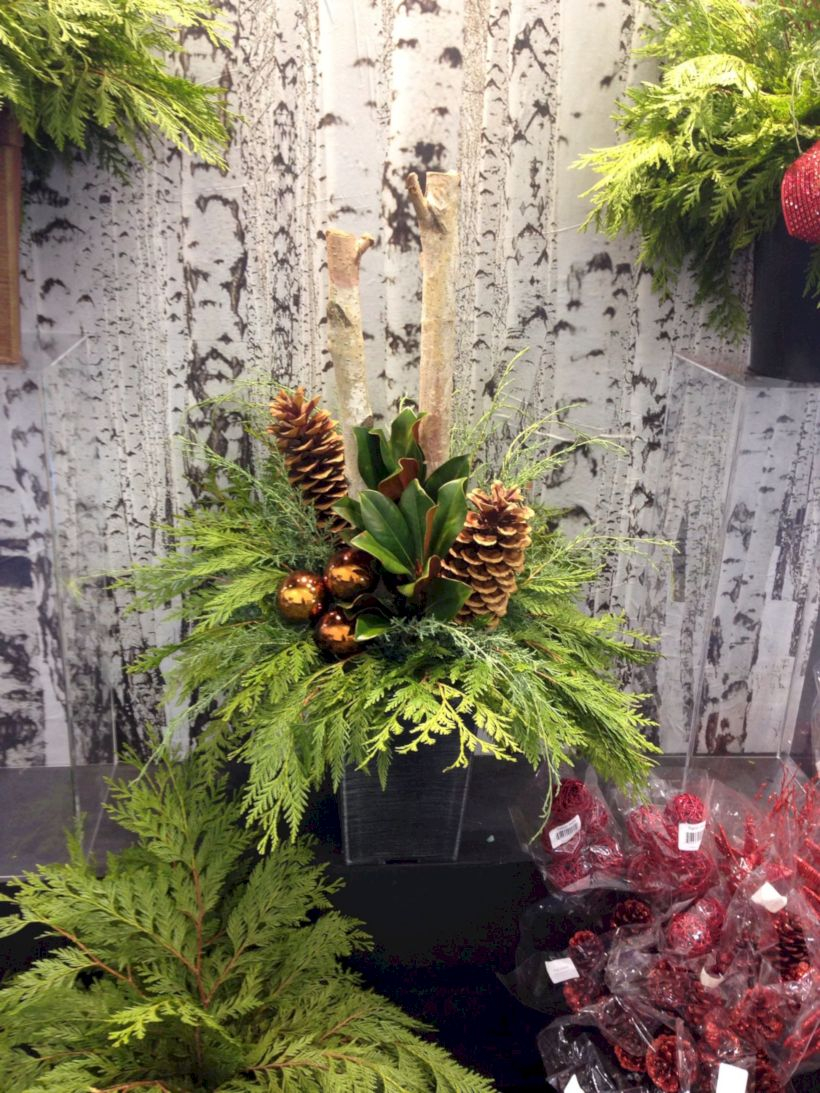 Colorful winter planters for your outdoor decorations 17