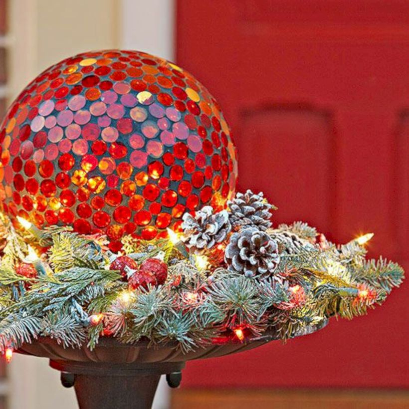 Colorful winter planters for your outdoor decorations 26