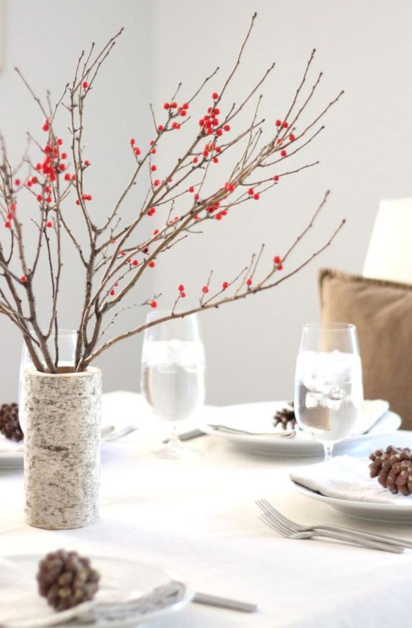 51 Easy Winter Centerpiece Decoration Ideas to Try ~ Matchness.com