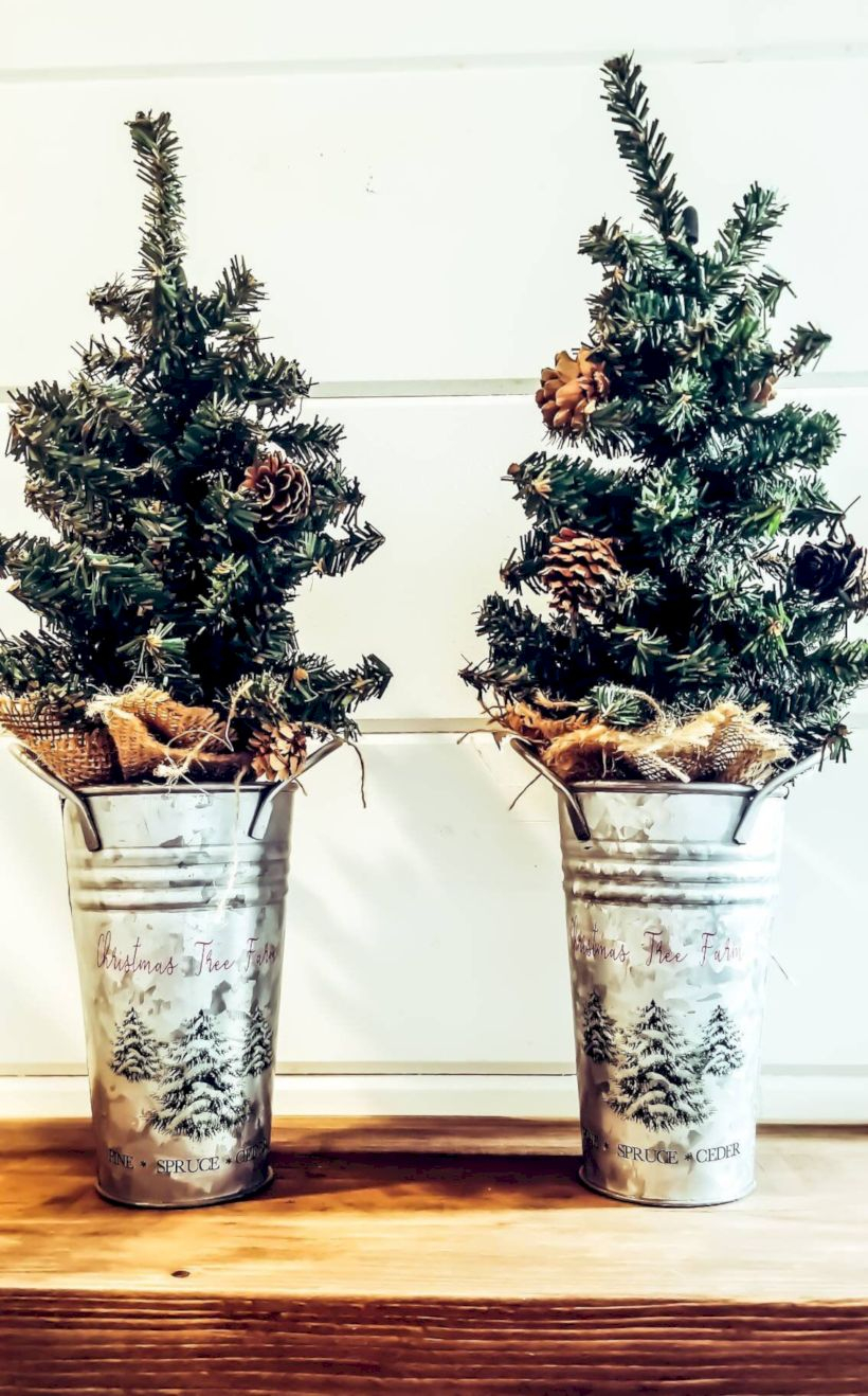Genius ways to repurpose galvanized buckets this christmas 27