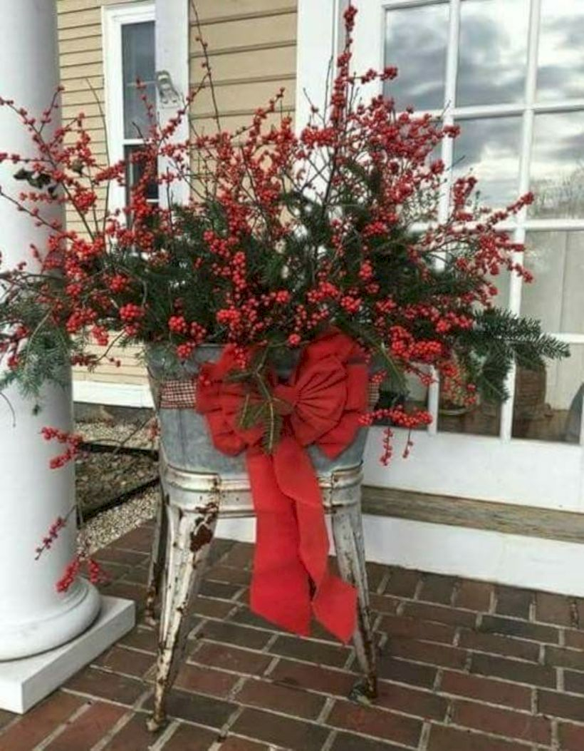Genius ways to repurpose galvanized buckets this christmas 45