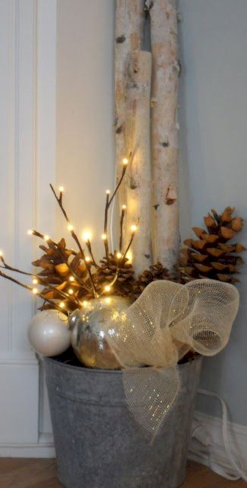 Genius ways to repurpose galvanized buckets this christmas 49