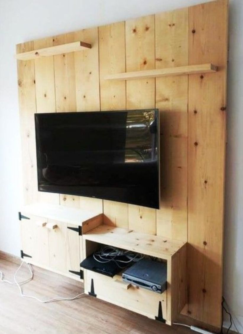 55 Modern TV Stand Design Ideas For Small Living Room - Matchness.com